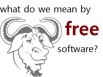 What do we mean by 'free' software?